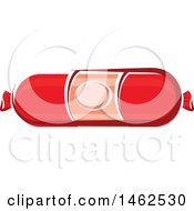Clipart Of A Salami Royalty Free Vector Illustration