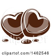 Poster, Art Print Of Chocolate Heart Design