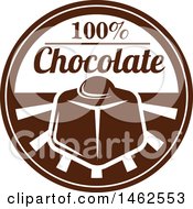 Clipart Of A Chocolate And Text Design Royalty Free Vector Illustration