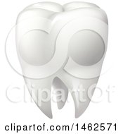 Clipart Of A Human Tooth Royalty Free Vector Illustration