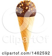 Poster, Art Print Of Chocolate Dipped Ice Cream Cone