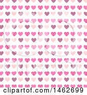 Clipart Of A Pattern Of Hearts Royalty Free Vector Illustration