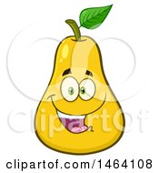 Poster, Art Print Of Yellow Pear Mascot Character