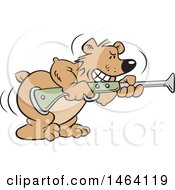 Bear Aiming A Blunderbuss Gun Bearing Arms