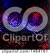 Clipart Of A Colorful Disco Lights Background Royalty Free Vector Illustration