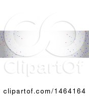 Clipart Of A Party Confetti Website Banner Royalty Free Vector Illustration