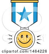 Poster, Art Print Of Smiley Face And Star Ribbon