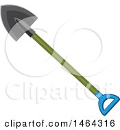 Clipart Of A Shovel Garden Tool Royalty Free Vector Illustration by Vector Tradition SM