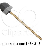 Clipart Of A Shovel Garden Tool Royalty Free Vector Illustration by Vector Tradition SM
