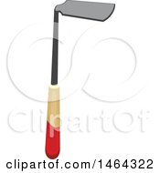 Clipart Of A Hoe Garden Tool Royalty Free Vector Illustration