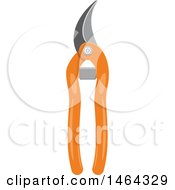 Clipart Of A Pruners Garden Tool Royalty Free Vector Illustration