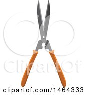 Clipart Of A Shears Garden Tool Royalty Free Vector Illustration
