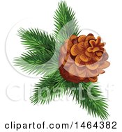 Clipart Of A Pinecone Royalty Free Vector Illustration by Vector Tradition SM