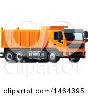 Clipart Of A Dump Truck Royalty Free Vector Illustration by Vector Tradition SM