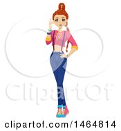 Poster, Art Print Of Teenage Girl In A K Pop Outfit