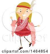Flapper Girl In A Red Dress