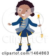 Clipart Of A Majorette Dancer Girl With A Baton Royalty Free Vector Illustration