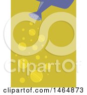 Clipart Of A Watering Can With Falling Coins Royalty Free Vector Illustration