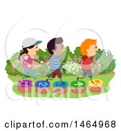 Clipart Of A Group Of School Children Royalty Free Vector Illustration