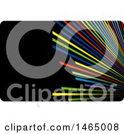 Poster, Art Print Of Black And Colorful Lines Business Card Design