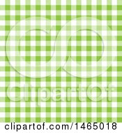 Poster, Art Print Of Green Gingham Plaid Background