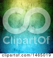 Clipart Of A Gradient Green And Blue Textured Background Royalty Free Vector Illustration