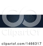 Clipart Of A Blue Mandala Website Banner Design Royalty Free Vector Illustration
