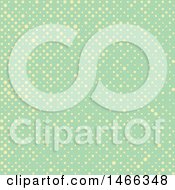 Poster, Art Print Of Retro Yellow And Green Polka Dot Background