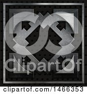 Clipart Of A Metallic Circular Arrow Design Royalty Free Illustration