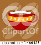 Poster, Art Print Of Red Coffee Cup Over Beans