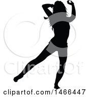 Poster, Art Print Of Silhouetted Woman Dancing