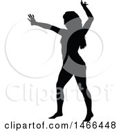 Poster, Art Print Of Silhouetted Woman Dancing