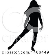 Poster, Art Print Of Silhouetted Woman Dancing