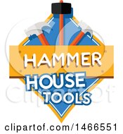Poster, Art Print Of Hammer Shield Design With Text