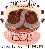 Poster, Art Print Of Chocolate Cake Design With Text