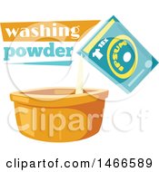 Clipart Of A Washing Powder Design Royalty Free Vector Illustration