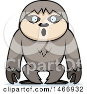 Clipart Of A Surprised Sloth Royalty Free Vector Illustration