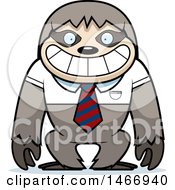 Poster, Art Print Of Business Sloth Wearing A Tie