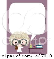 Poster, Art Print Of Mad Scientist Boy Talking By A Desk