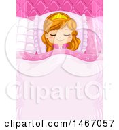 Poster, Art Print Of Sleeping Princess Girl