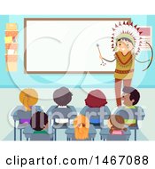 Poster, Art Print Of Native American Man Teaching Students In A Class Room