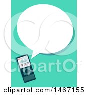 Poster, Art Print Of Voice Recorder And Speech Bubble