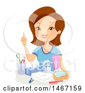 Poster, Art Print Of Woman Discussing Hygiene
