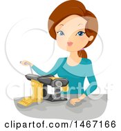 Poster, Art Print Of Woman Making Pasta