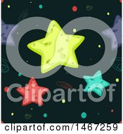 Clipart Of A Seamless Background Of Colorful Stars Royalty Free Vector Illustration