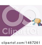 Clipart Of A Hand Holding A Laser Gun Emitting A Purple Beam Royalty Free Vector Illustration