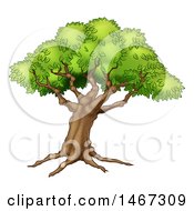 Poster, Art Print Of Beautiful Fairy Tale Styled Tree With Roots