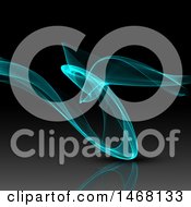 Clipart Of A Background Of A Wave Royalty Free Illustration