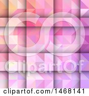 Clipart Of A Gradient Geometric Background Royalty Free Vector Illustration