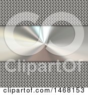 Clipart Of A Shiny Metal Background Royalty Free Illustration